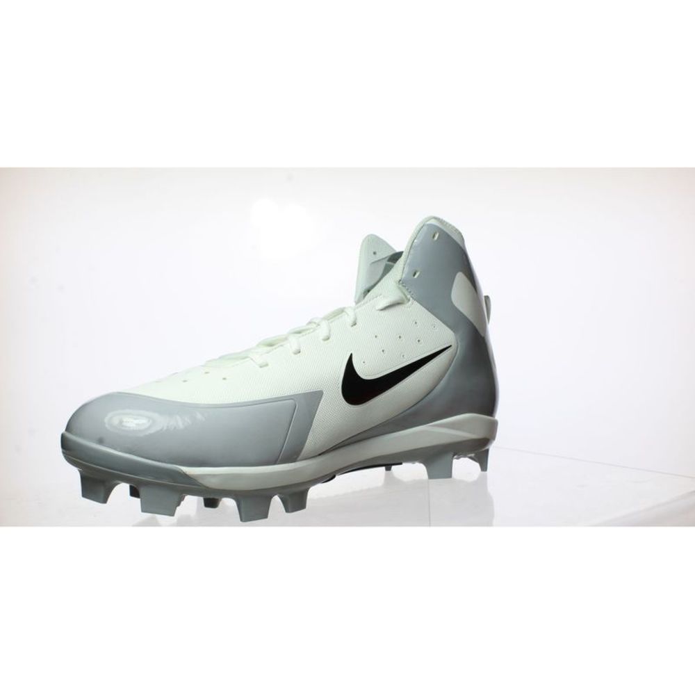 NIKE Mens ALPHA HUARACHE PRO MID MICS White Cleats Athletic White, Size: 16! - Picture 2 of 4